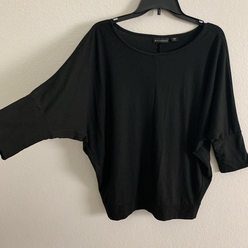Black Dolman sleeve top